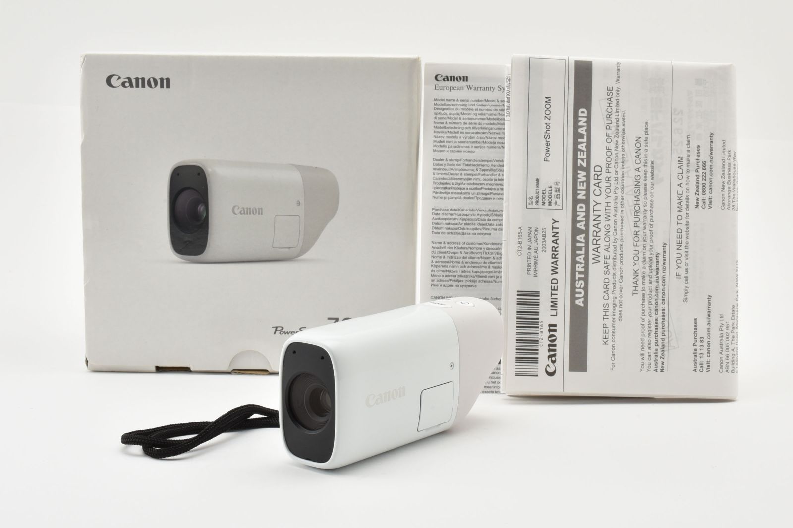 □ ほぼ新品 □ キヤノン Canon PowerShot ZOOM ホワイト 《動作確認済