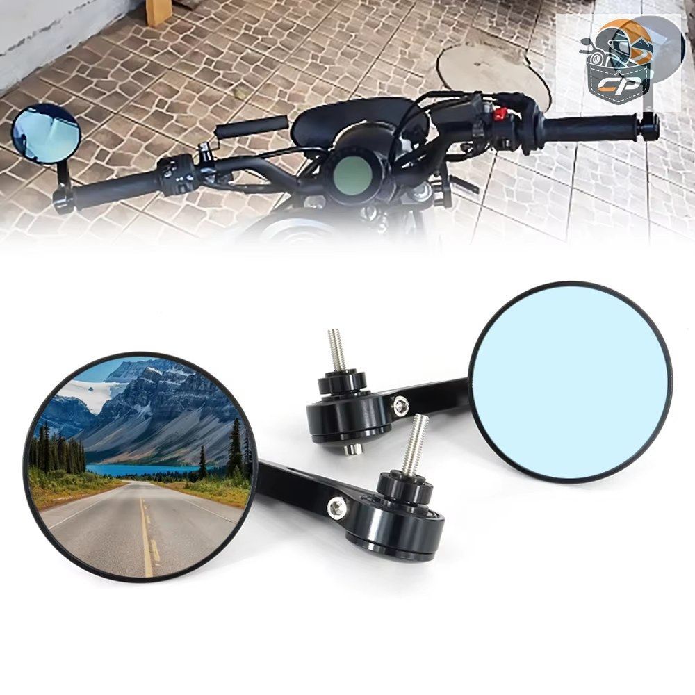 7/8インチ 22mm バーエンドミラー ハンドルバー バックミラー サイドミラー Triumph DAYTONA 600 650 Tiger 800 Speed Triple 750 Honda