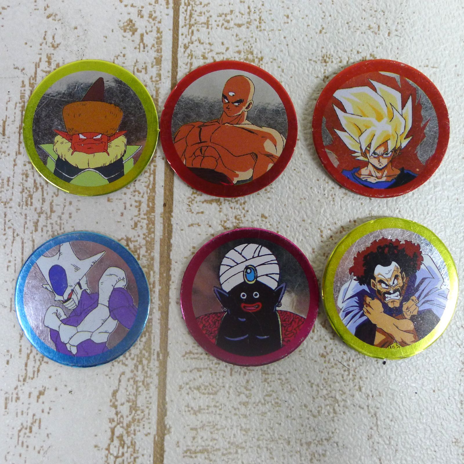 当時物 ドラゴンボールZ ミニ丸面子 68枚 まとめて 大量セット めんこ