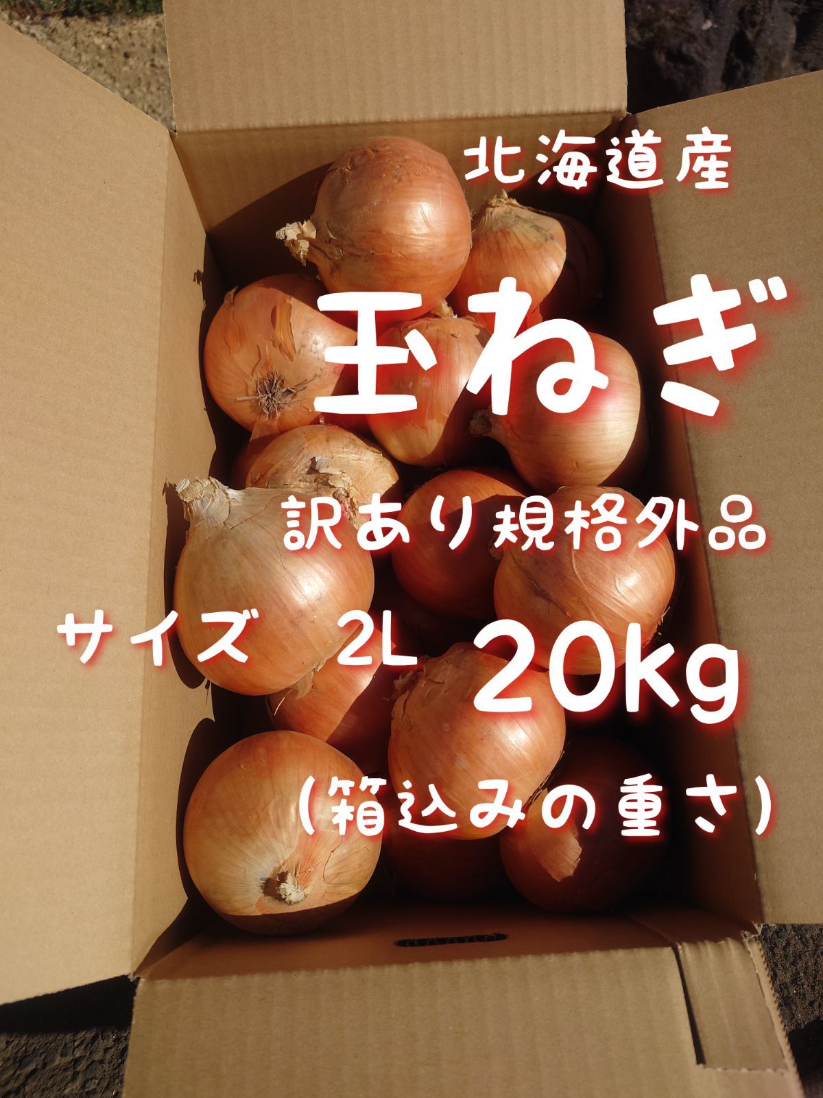 北海道産 訳あり玉ねぎ 2Lサイズ20キロ送料込み 規格外品 - メルカリ