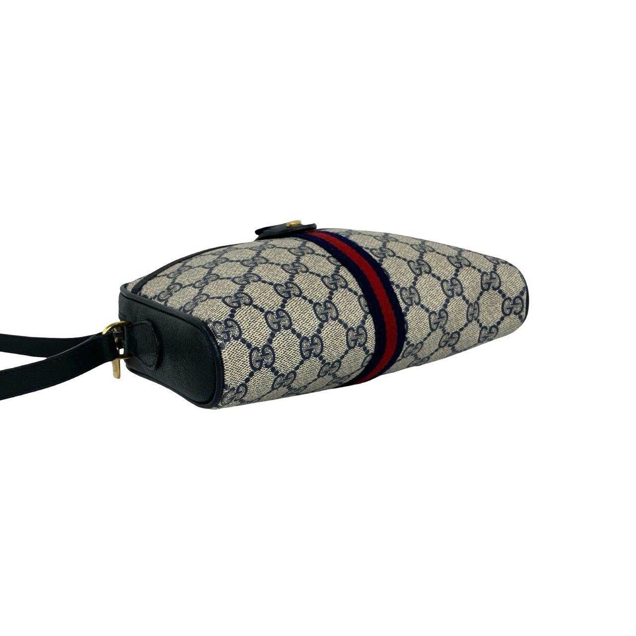 極 美品 GUCCI グッチ シェリーライン GG 柄 ロゴ レザー 本革