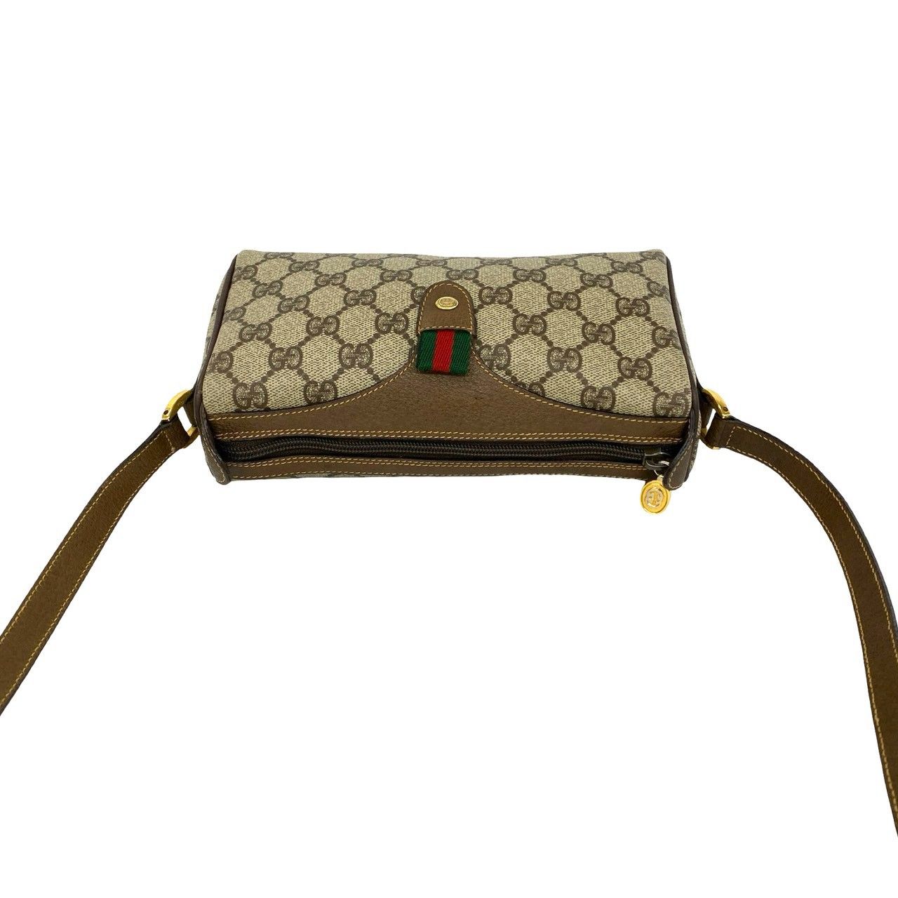 極 美品 袋付き GUCCI グッチ シェリーライン GG 柄 レザー 本革