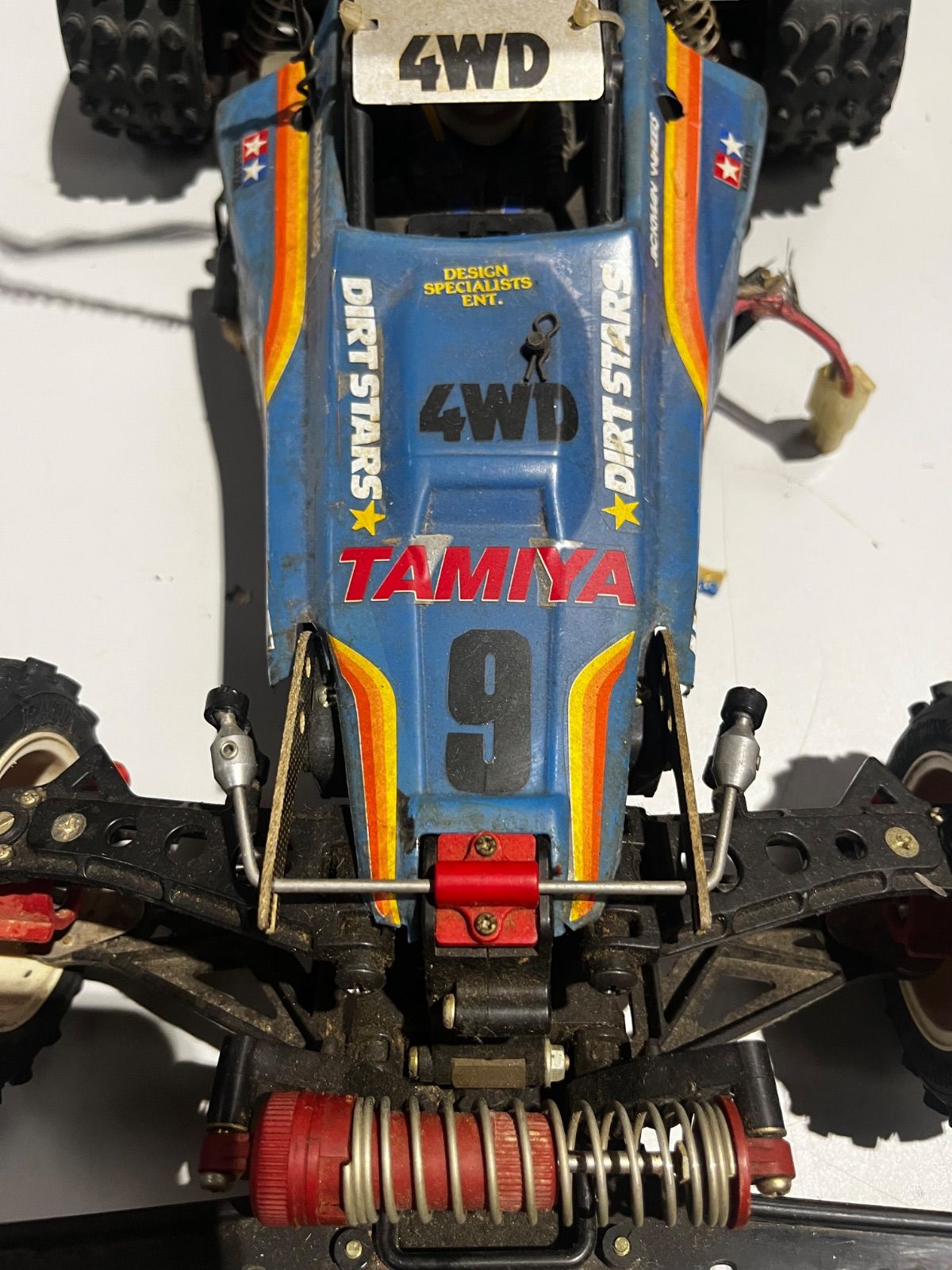 当時物】タミヤ 1/10 ホットショットII 4WD SANWA プロポ付 現状品