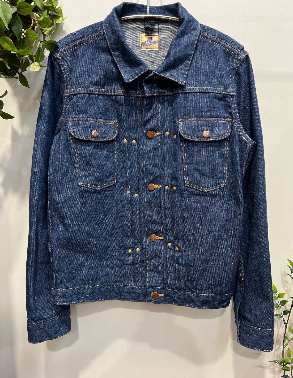 TCB jeans ティーシービージーンズ Working Cat Hero Jacket ワーキングキャットヒーロージャケット デニムジャケット サイズ38