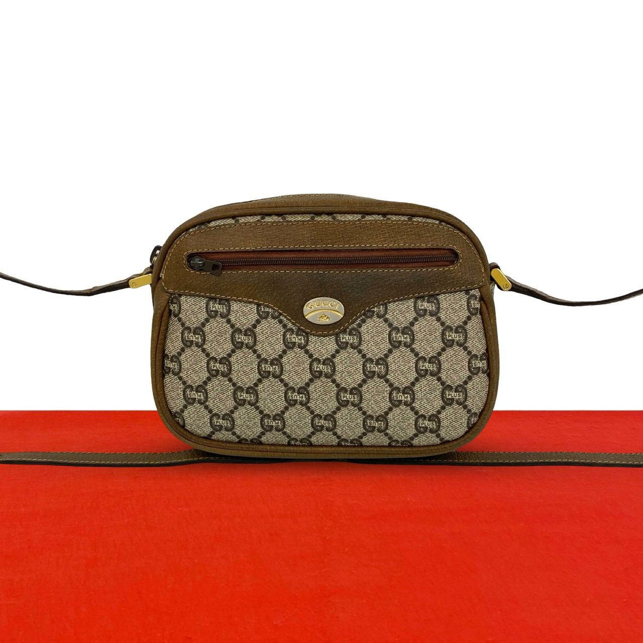 極 美品 GUCCI グッチ オールドグッチ ヴィンテージ グッチプラス 柄