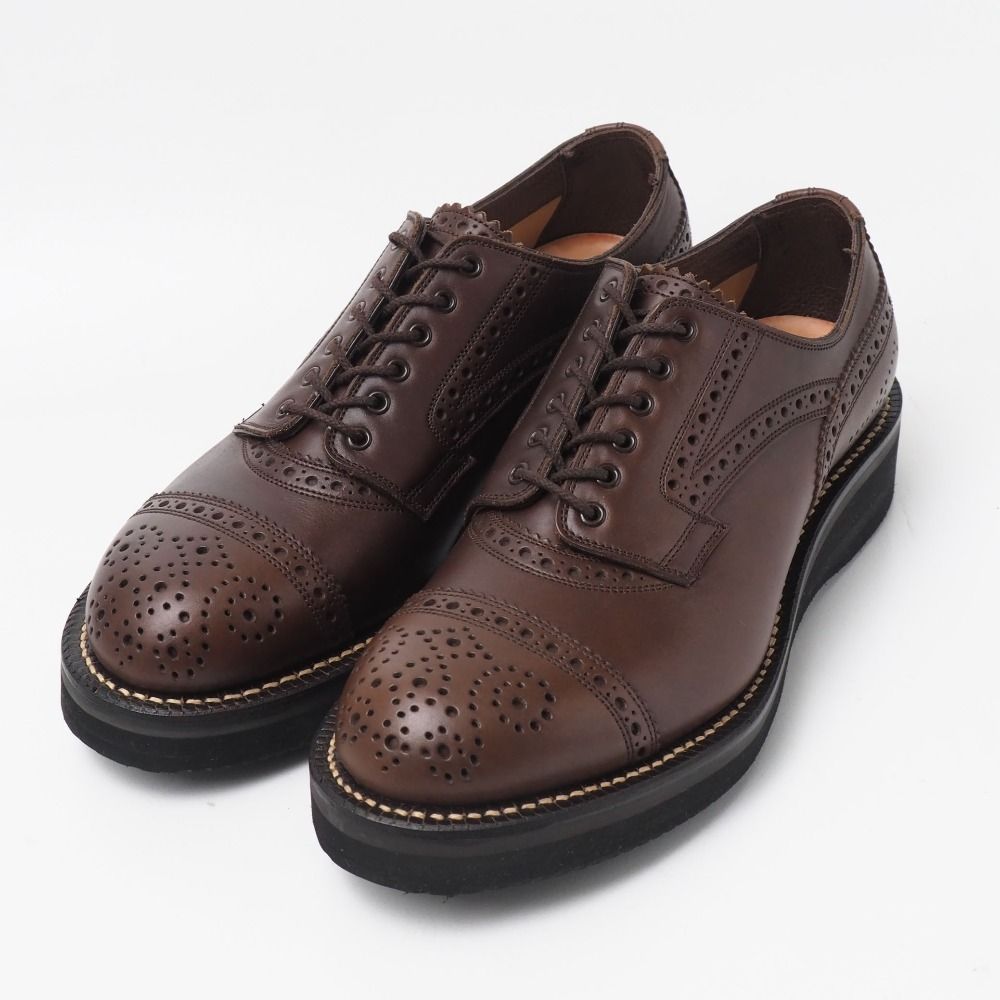 ■美品■foot the coacher フットザコーチャー MENDELL メンデル ドレスシューズ サイズ7 レースアップウイングチップシューズ 短靴 ブランド古着【中古】20261016/RB1076