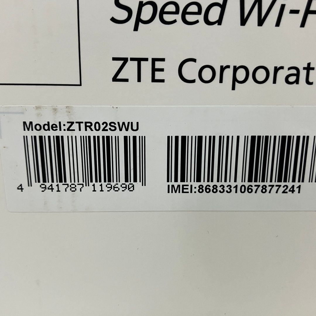 KDDI ZTR02 Speed Wi-Fi HOME 5G L13 ホームルーター 2026年製 家電 未