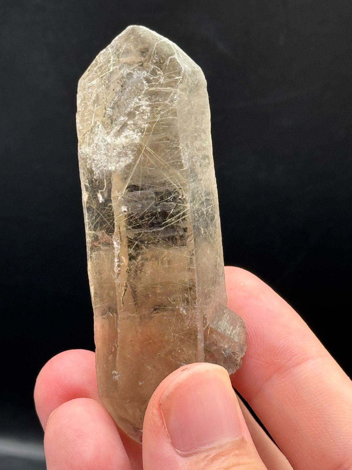 ルチルクォーツ 原石 針状結晶 透明感 天然石 鉱物標本 - メルカリ