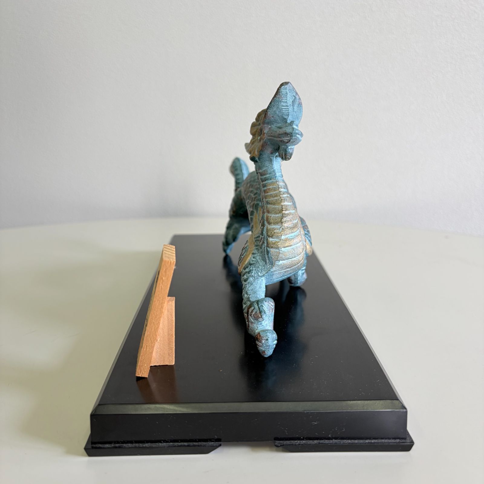 瑞峰作】高岡銅器 瑞龍の縁起物置物 / オブジェ 銅製 高岡銅器 台座