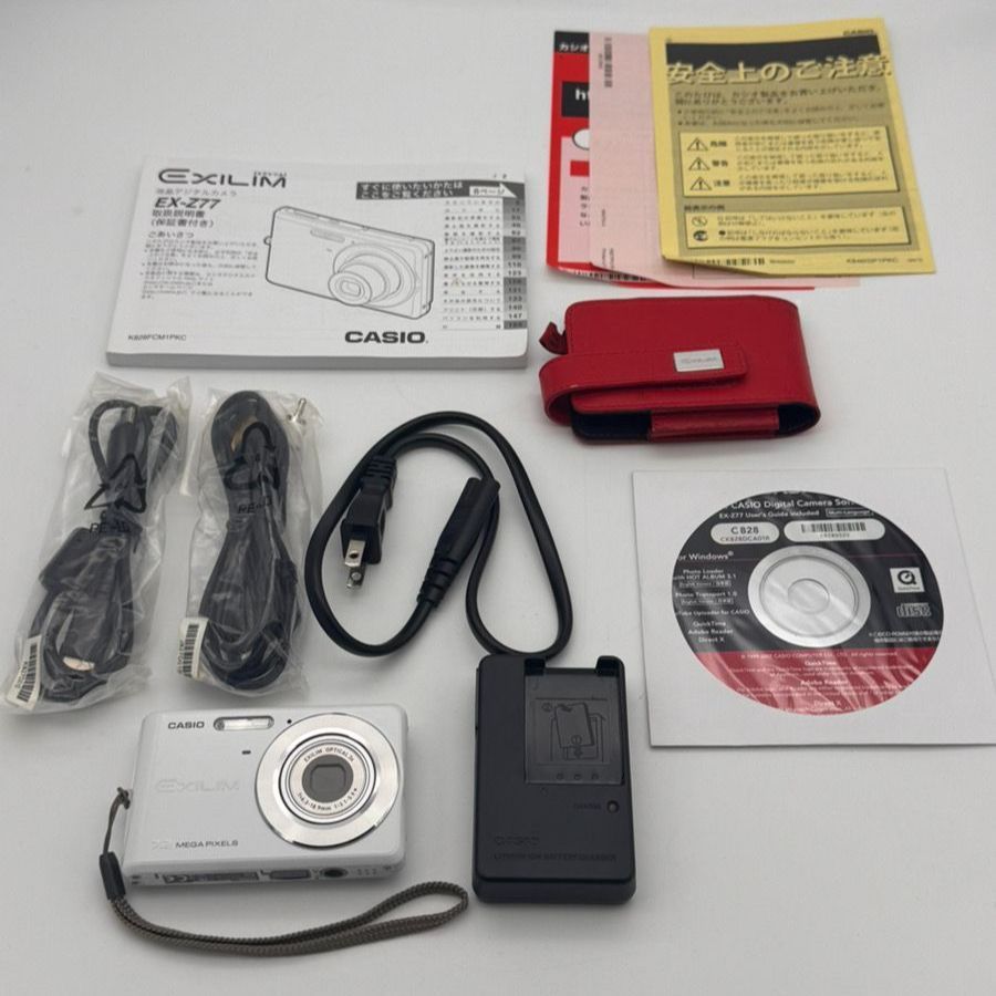CASIO デジタルカメラ EXILIM (エクシリム) ZOOM EX-Z77 ホワイト