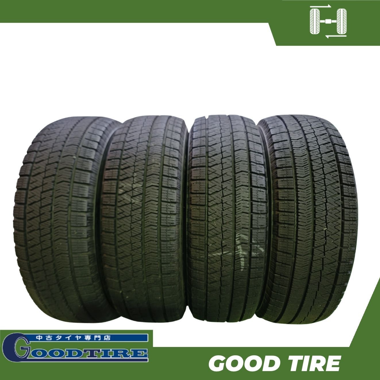 195/65R15 ブリヂストン BLIZZAK VRX2 2023年製 4本 冬用 9分山 中古