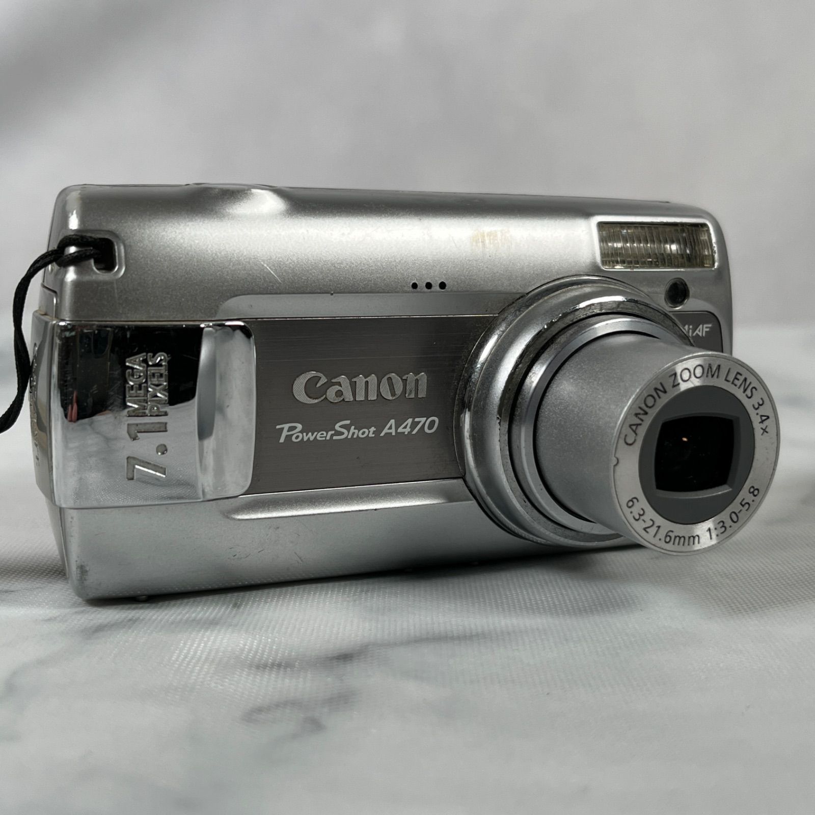 ☆通電確認済☆ Canon キヤノン PowerShot A470 シルバー コンパクト