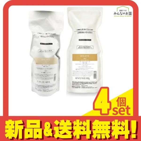 ホーユー BYKARTE バイカルテ リペアシャンプーFH+ 詰め替え用 エコインパック 600mL (&セラムトリートメントHS+ 詰め替え用 エコインパック 600g) 4個セット まとめ売り 37,710円