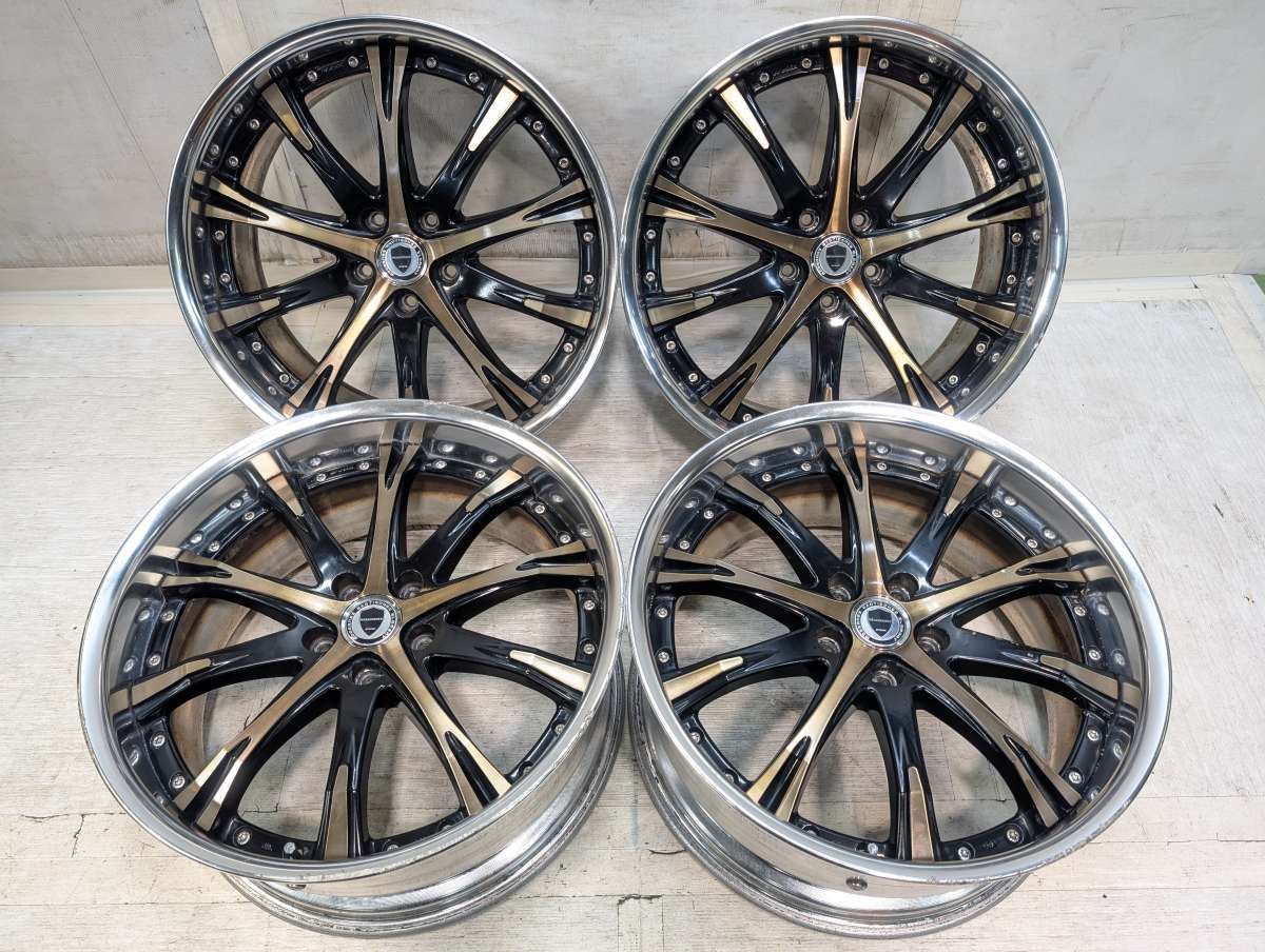 20x8.5 35 114.3-5穴 WORK シュバートSC4 中古ホイール 4本セット a20260818062