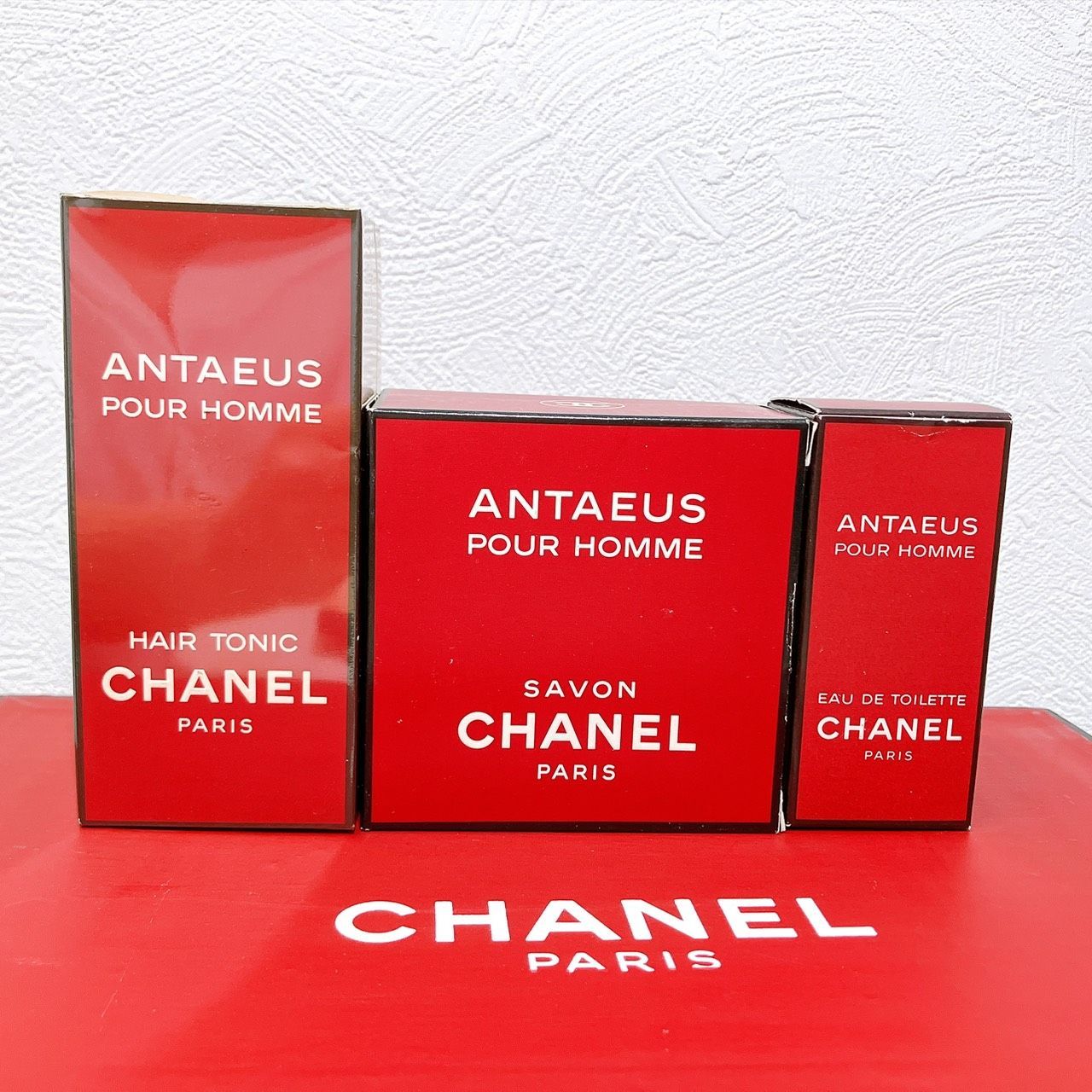 【未使用】シャネル アンテウス ヘアトニック 100ml 昭和レトロ 当時物 希少・限定品】CHANEL シャネル ANTAEUS アンテウス メンズ コフレ3点