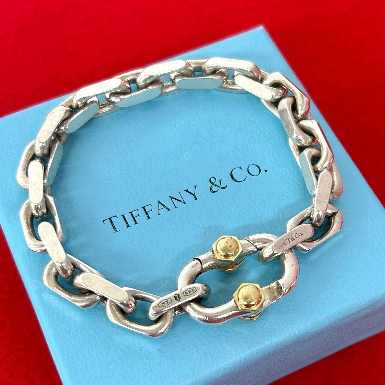 極 美品 TIFFANY&Co. ティファニー メイカーズ ブレスレット シルバー