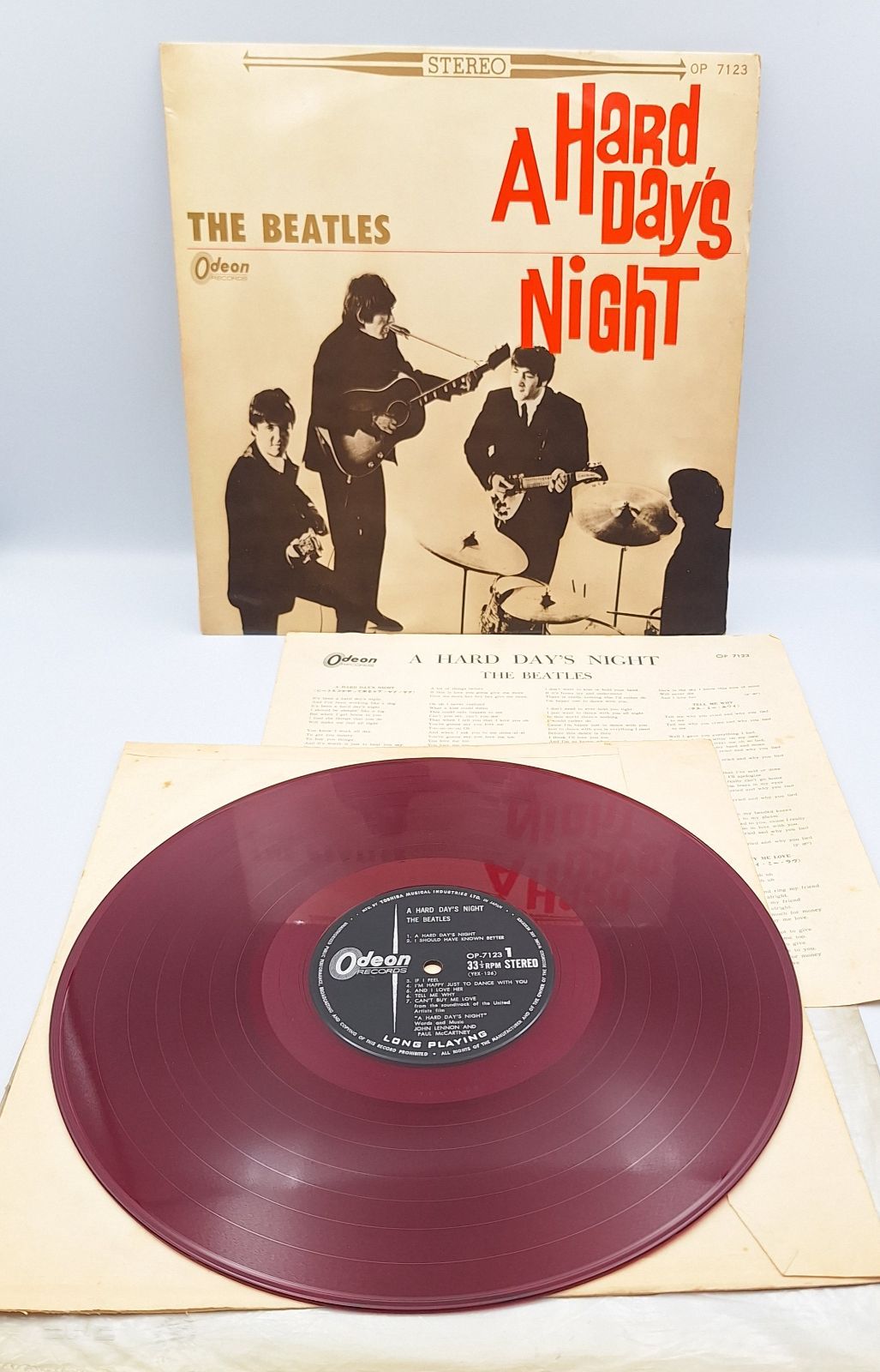 ビートルズ LP 赤盤 A HARD DAY'S NIGHT ア・ハード・デイズ・ナイト