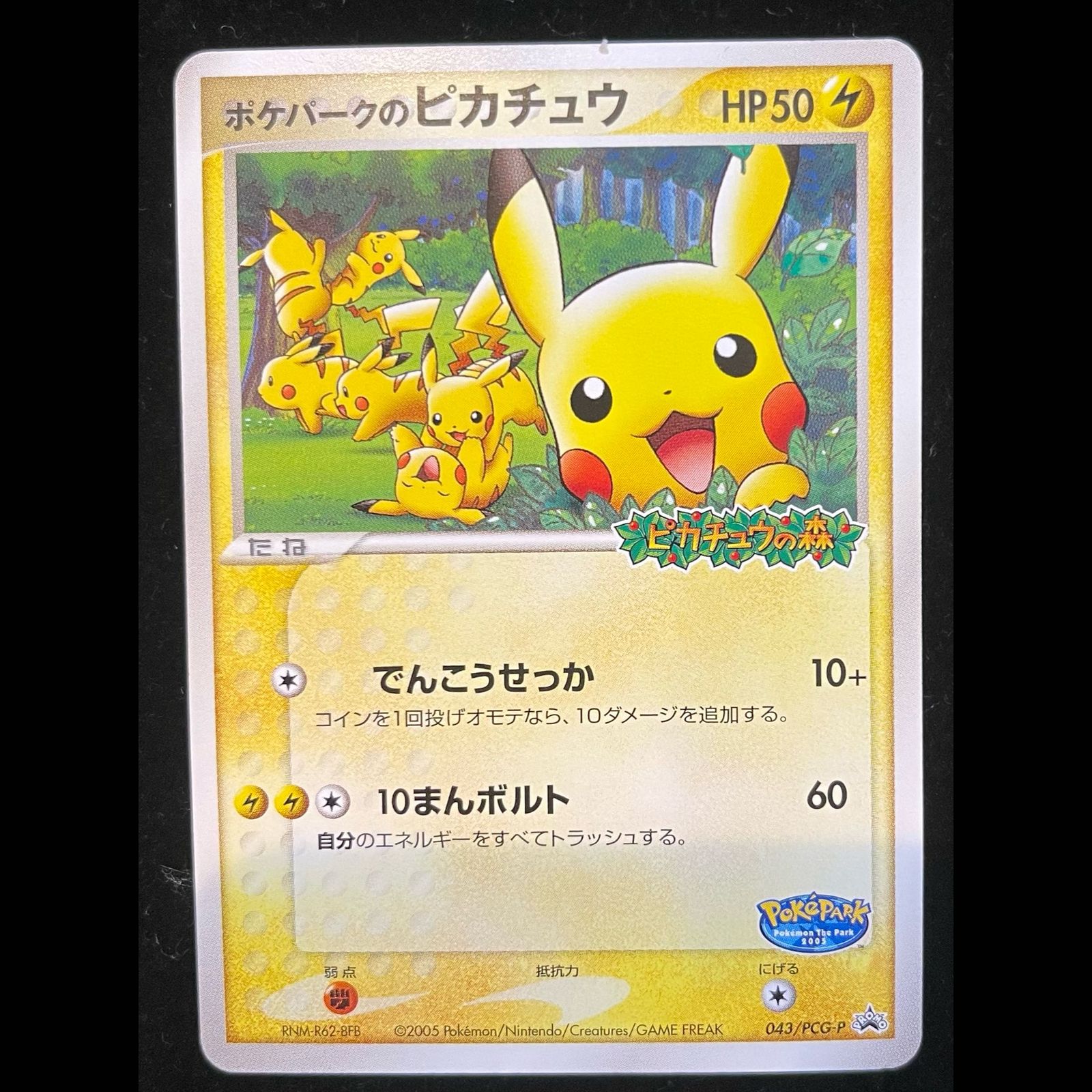 ポケパークのピカチュウ PROMO PCG-P 043/PCG-P 3枚セット ポケパークのピカチュウ ポケパーク アトラクション限定カード PROMO