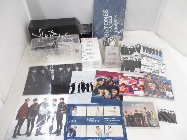 中古品】 SixTONES 声 YOUNG OLD 慣性の法則 他 ペンライト CD DVD
