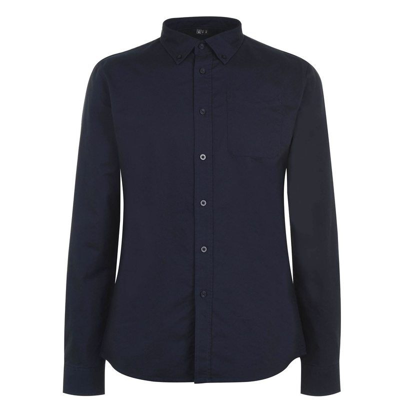 ファイヤートラップ メンズ トップス シャツ オックスフォード Firetrap Basic Oxford Shirt Navy ネイビー
