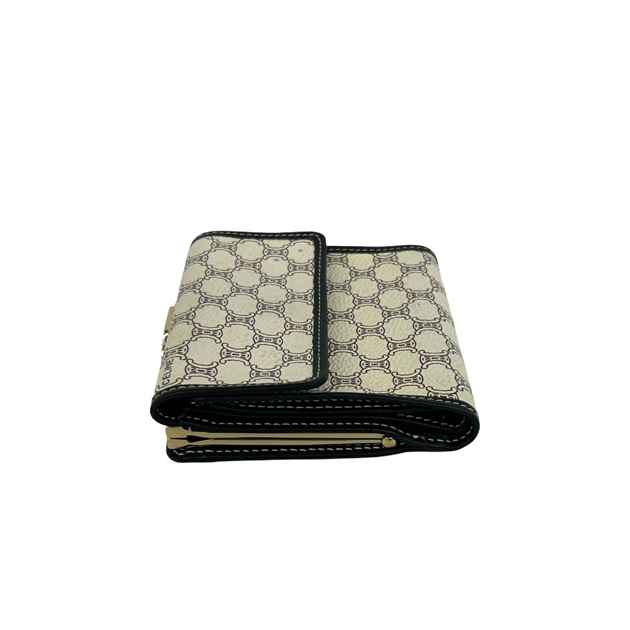 極 美品 CELINE セリーヌ ヴィンテージ マカダム トリオンフ 柄 レザー