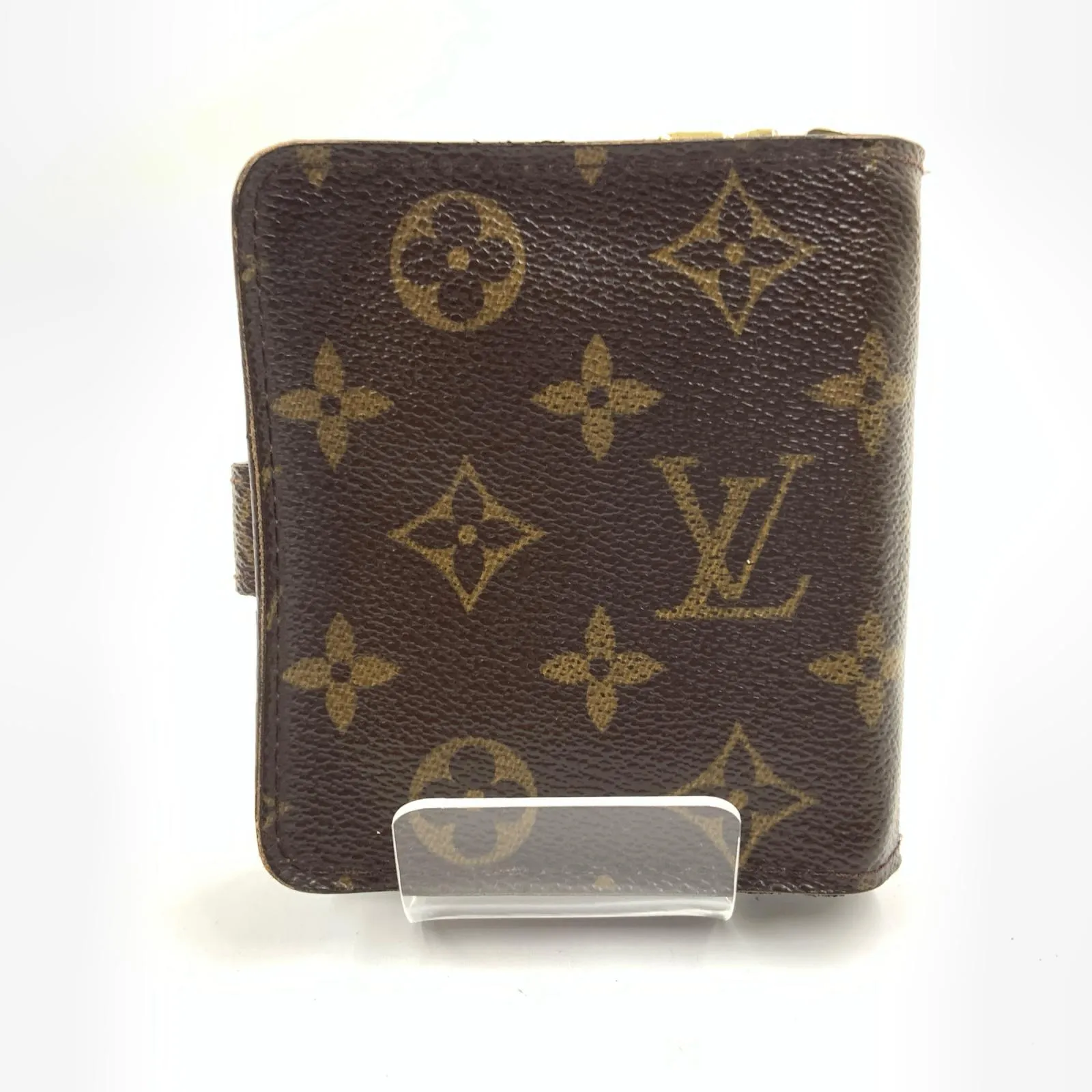 LOUIS VUITTON ルイヴィトン モノグラム コンパクト ジップ 二つ折り