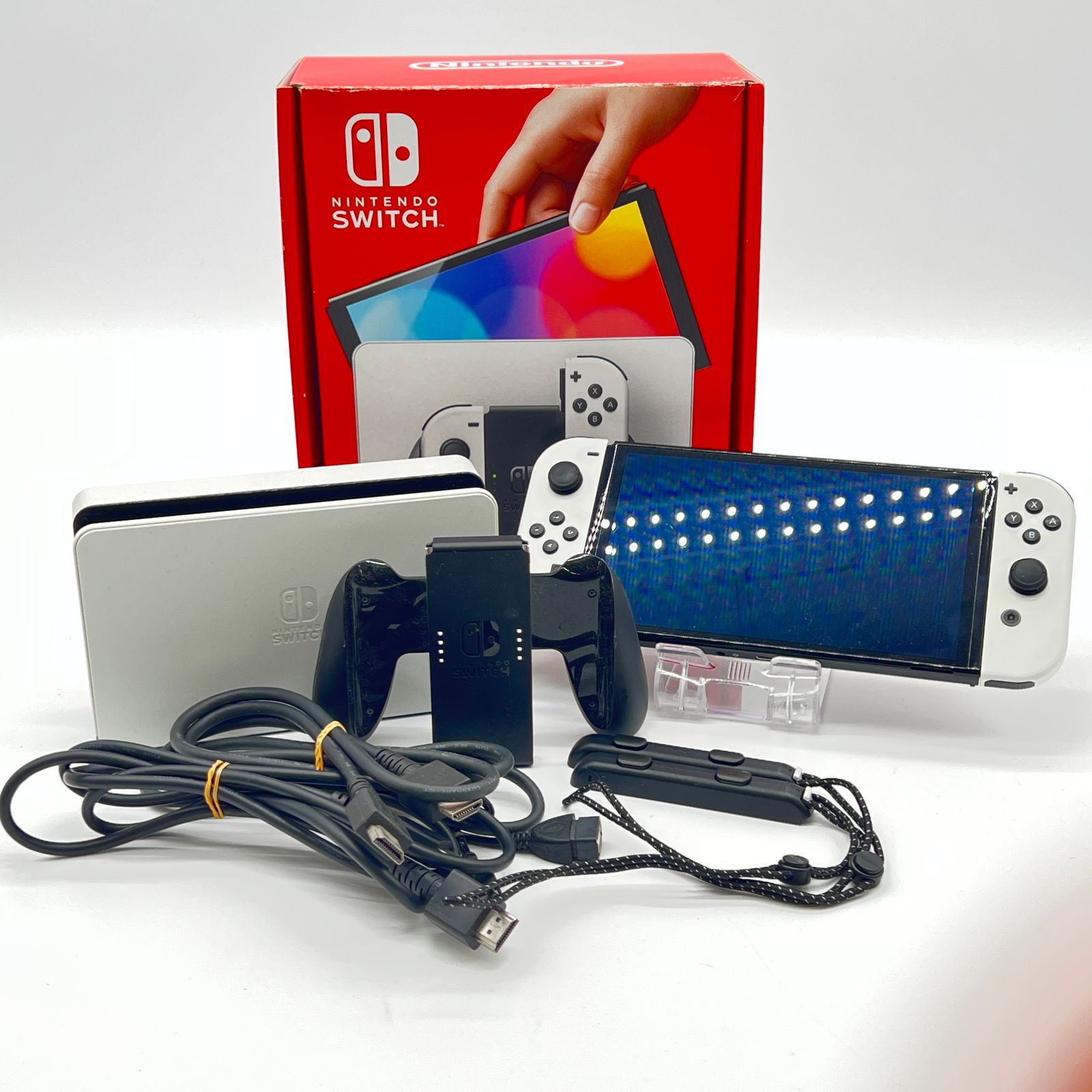 動作品】Nintendo Switch（有機ELモデル）ホワイト 完品 - メルカリ
