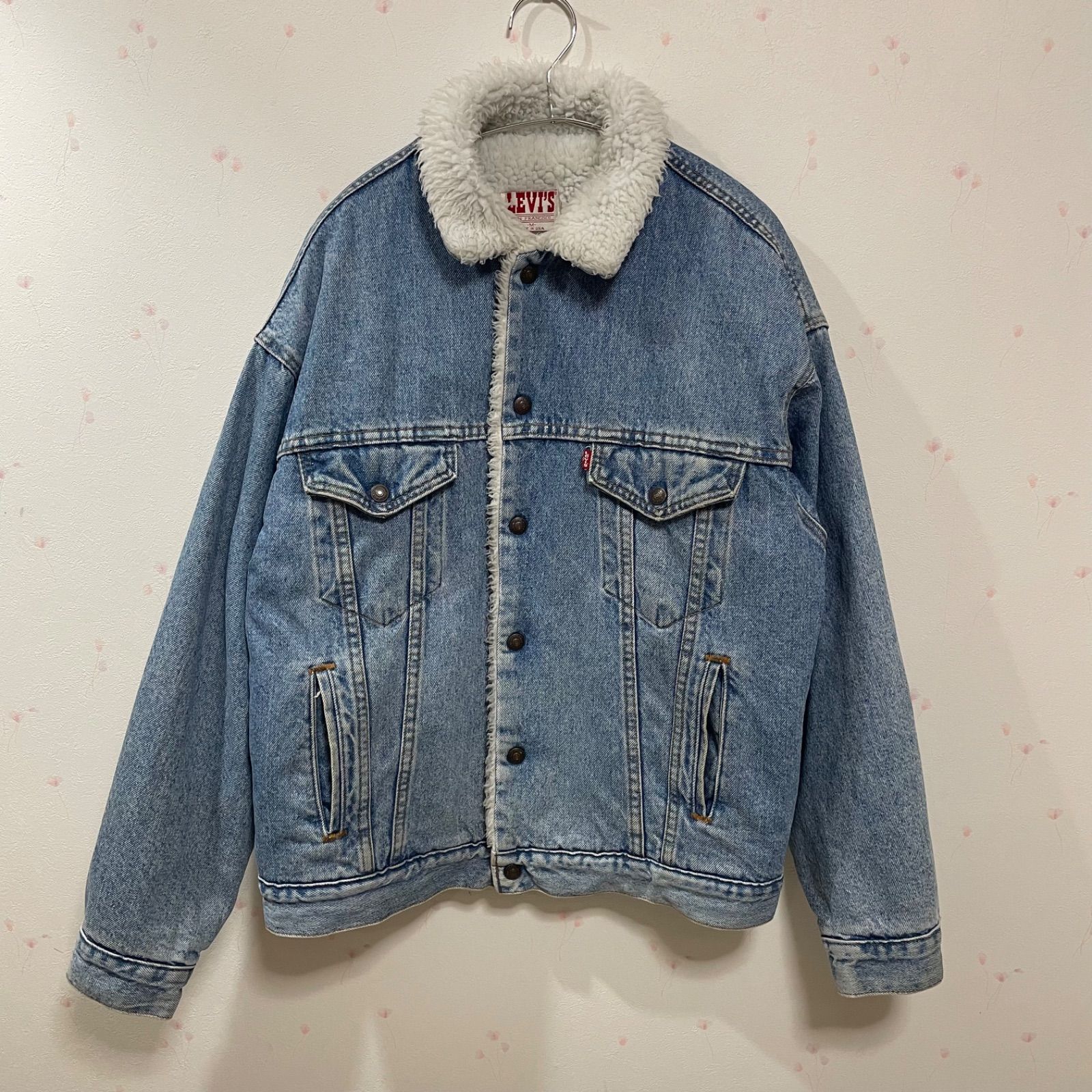 Levi’s 70609-0291 USA製 裏ボア デニムジャケット M 綿コットン 秋冬