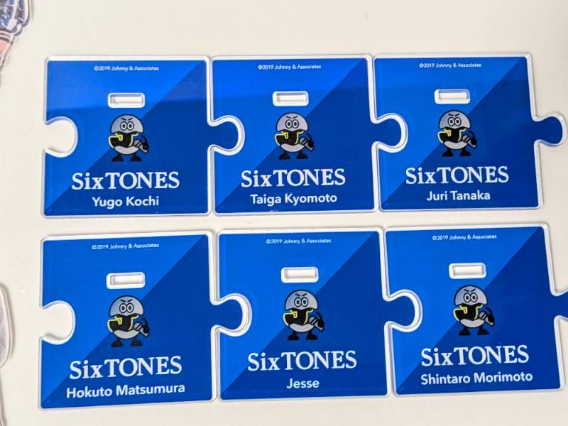 SixTONES アクリルスタンド 第1弾 Johnny's IsLAND STORE 2019 全種 6