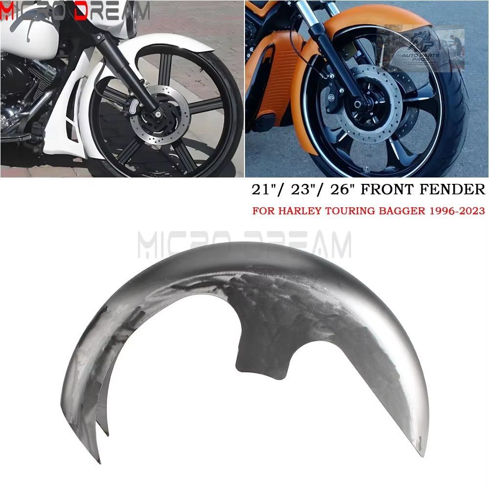ハーレーツーリング FLHR FLHX FLTR FLHT FLHTK 1996-2023 オートバイ 21インチ 23インチ 26インチ フロントホイールラップフェンダー