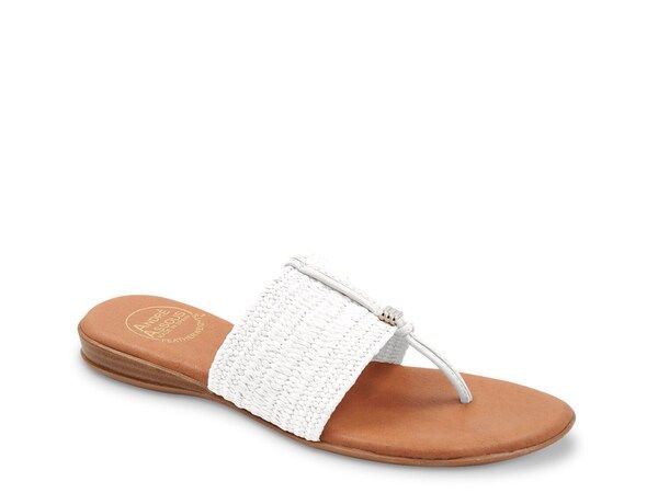 アンドレア アース レディース シューズ サンダル Andre Assous Nice Wedge Sandal White ホワイト