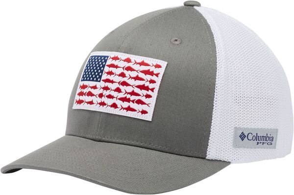 コロンビア メンズ アクセサリー 帽子 メッシュ キャップ Columbia Unisex Mesh Fish Flag Cap Titanium White ホワイト 10,124円