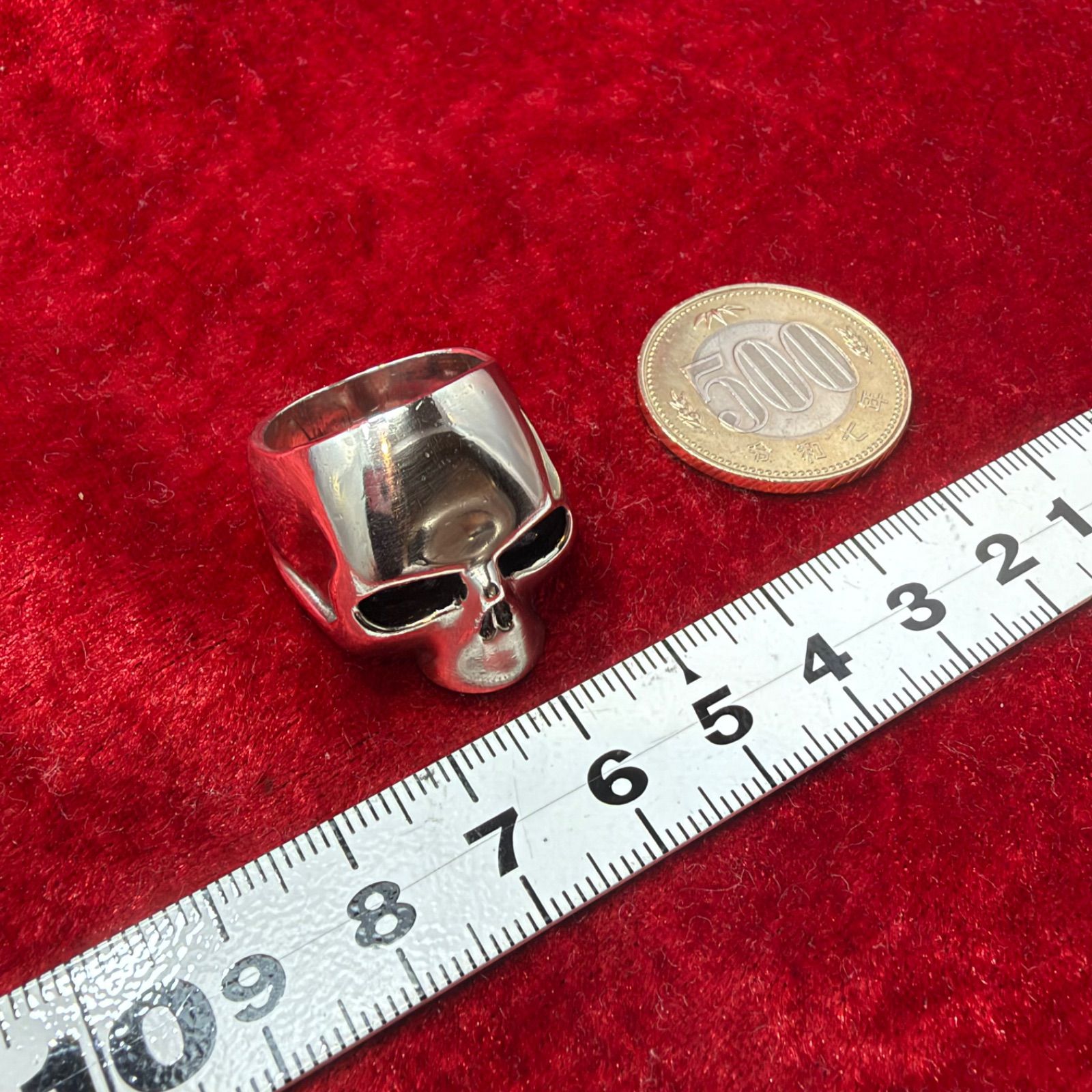 美品リング サイズ18号 27.7g ナンバーナインスカル ジャムホーム