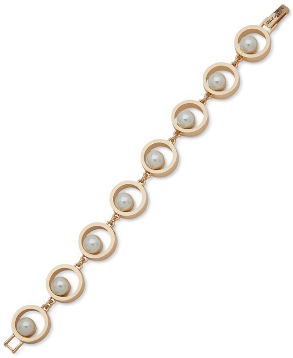 カール ラガーフェルド レディース アクセサリー ブレスレット・バングル・アンクレット KARLAGERFELD PARIS GoldTone Imitation Pearl Circle Link 13,285円