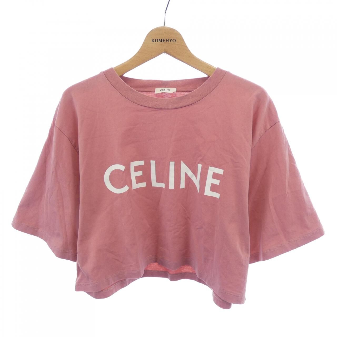 セリーヌ CELINE CELINEプリント クロップドTシャツ 2X761671Q Tシャツ 31,590円