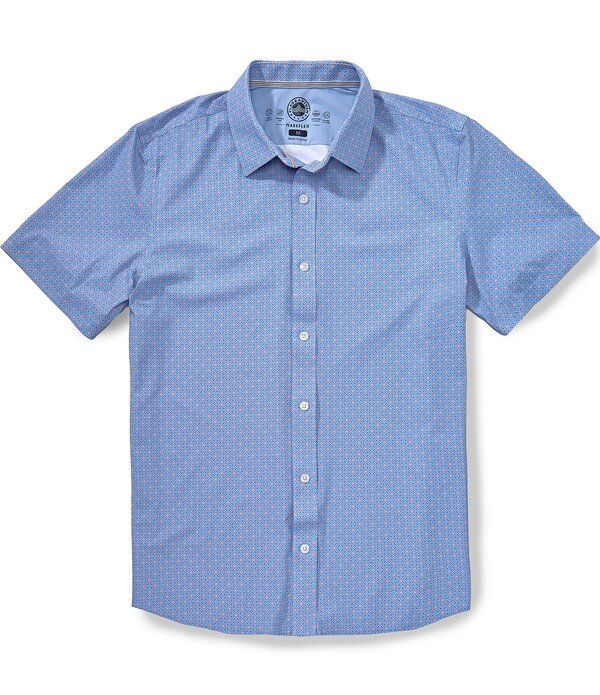 フラッグ アンド アンセム メンズ トップス シャツ Flag and Anthem Saxon MadeFlex Journey Short Sleeve Shirt BlueOrange ブルー
