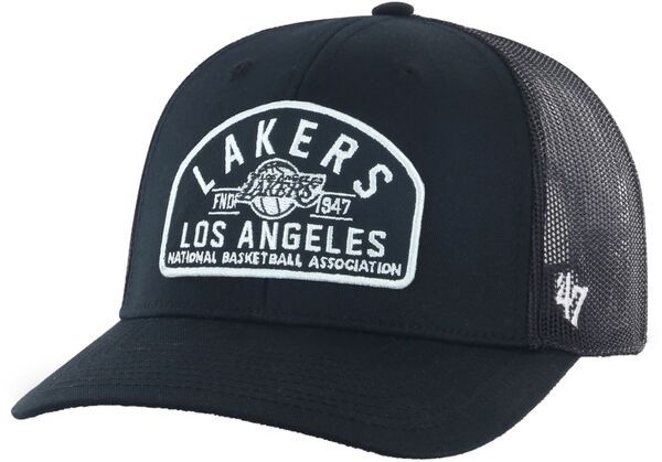 フォーティーセブン メンズ アクセサリー 帽子 47 Adult Los Angeles Lakers Black and White Leland Trucker NoColor ホワイト