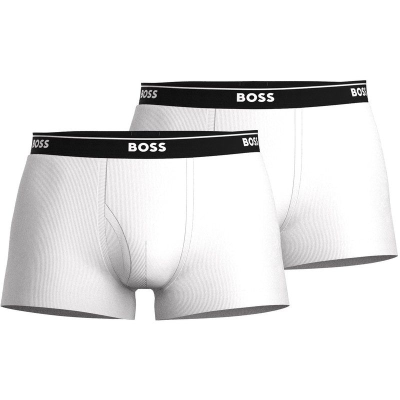 ボス メンズ アンダーウェア ボクサーパンツ Boss HBW Trunk 2pk Sn00 White 100 ホワイト