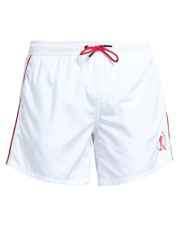 ビッケンバーグス メンズ 水着 ハーフパンツ・ショーツ BIKKEMBERGS 水着（ボクサーパンツ） White ホワイト 16,546円