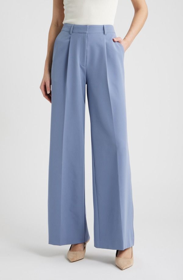 ボス オレンジ レディース ボトムス レギンストレート ハイウエスト パンツ BOSS Orange Tiwi High Waistraight Leg Pants Bright Blue ブルー 30,420円