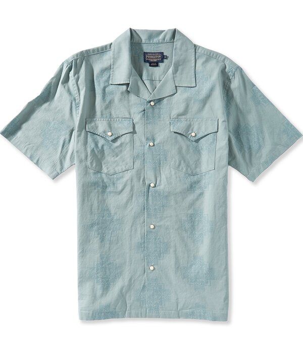 ペンドルトン メンズ トップス シャツ プリント Pendleton Western Aloha Printed Short Sleeve Woven Camp Shirt Chief Joseph