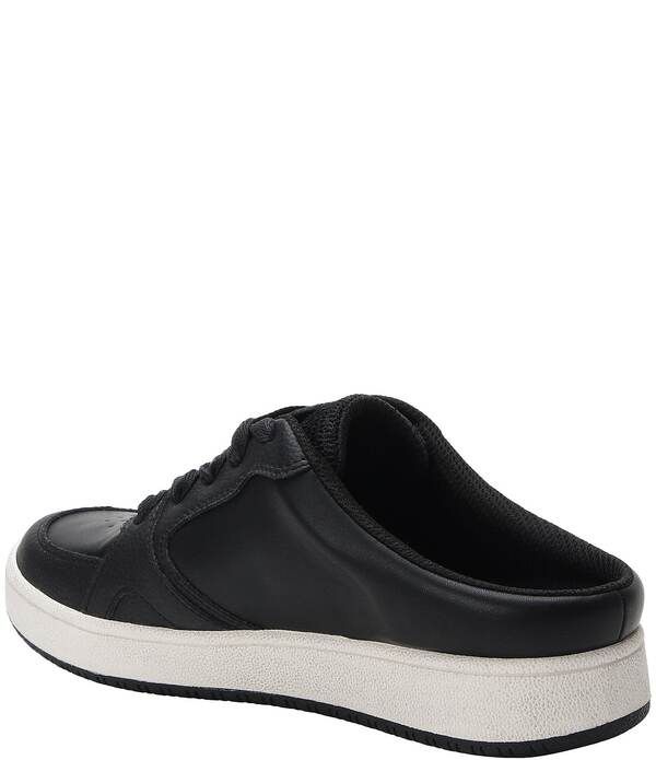 アレグリア レディース シューズ スニーカー レザー Alegria Celeste Leather Slip On Court Sneaker Mules Black ブラック
