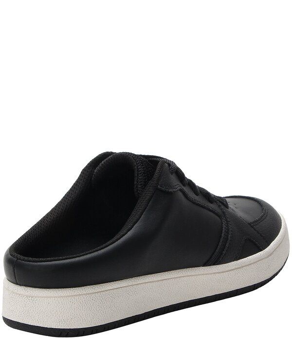 アレグリア レディース シューズ スニーカー レザー Alegria Celeste Leather Slip On Court Sneaker Mules Black ブラック