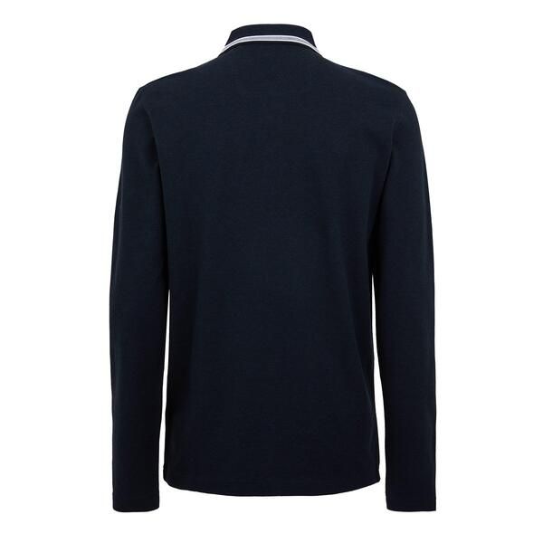 ボス メンズ トップス ポロシャツ ロゴ 長袖 Boss Mens BOSS GREEN LongSleeve Polo Top with Logo Detail Plisy Navy ネイビー