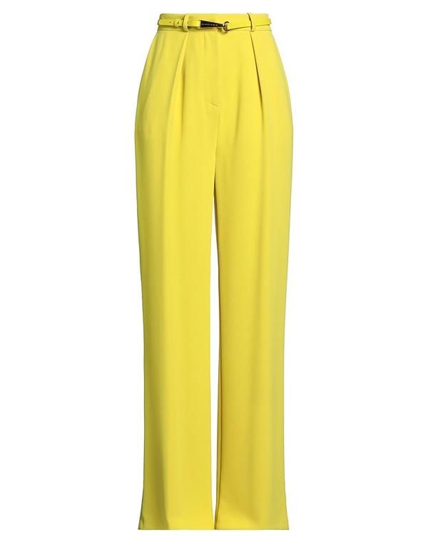 エリザベッタフランキ レディース ボトムス カジュアルパンツ ワイドパンツ ELISABETTA FRANCHI Lime Green ライム