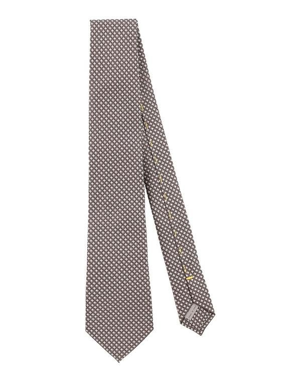カナーリ メンズ アクセサリー ネクタイ CANALI Dark Brown ブラウン