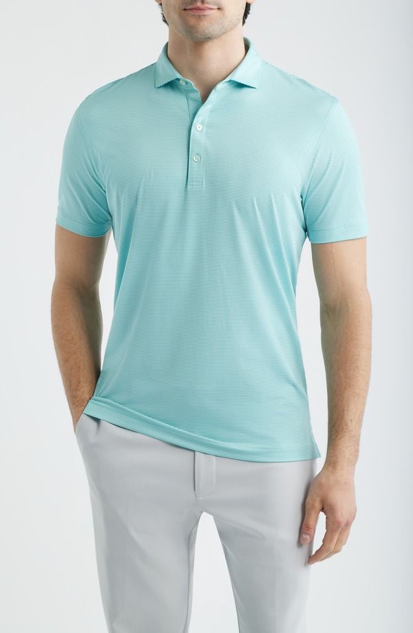 ジョニー オー メンズ トップス ポロシャツ johnnieO Lyndon Classic Fit Polo Tropical Celeste