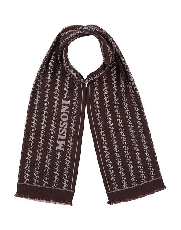 ミッソーニ レディース アクセサリー マフラー・ストール・スカーフ マフラースカーフ MISSONI Dark Brown ブラウン