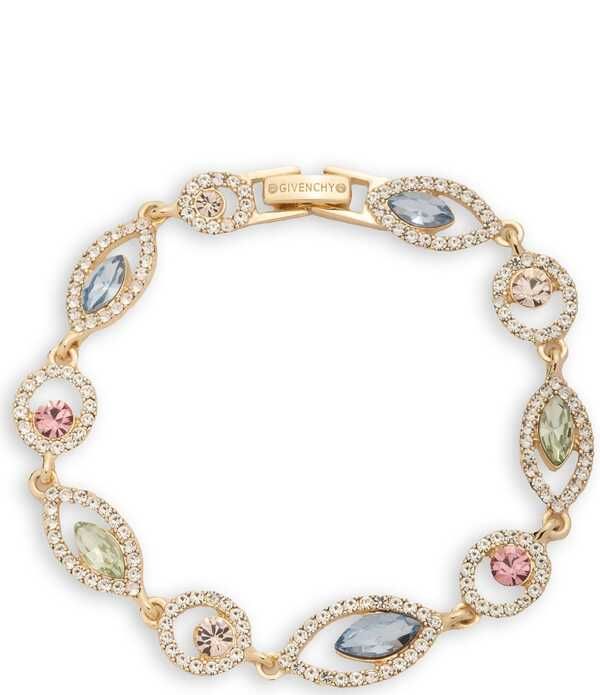 ジバンシー レディース アクセサリー ブレスレット・バングル・アンクレット Givenchy Gold Tone Crystal Flex Line Bracelet Multi マルチカラー