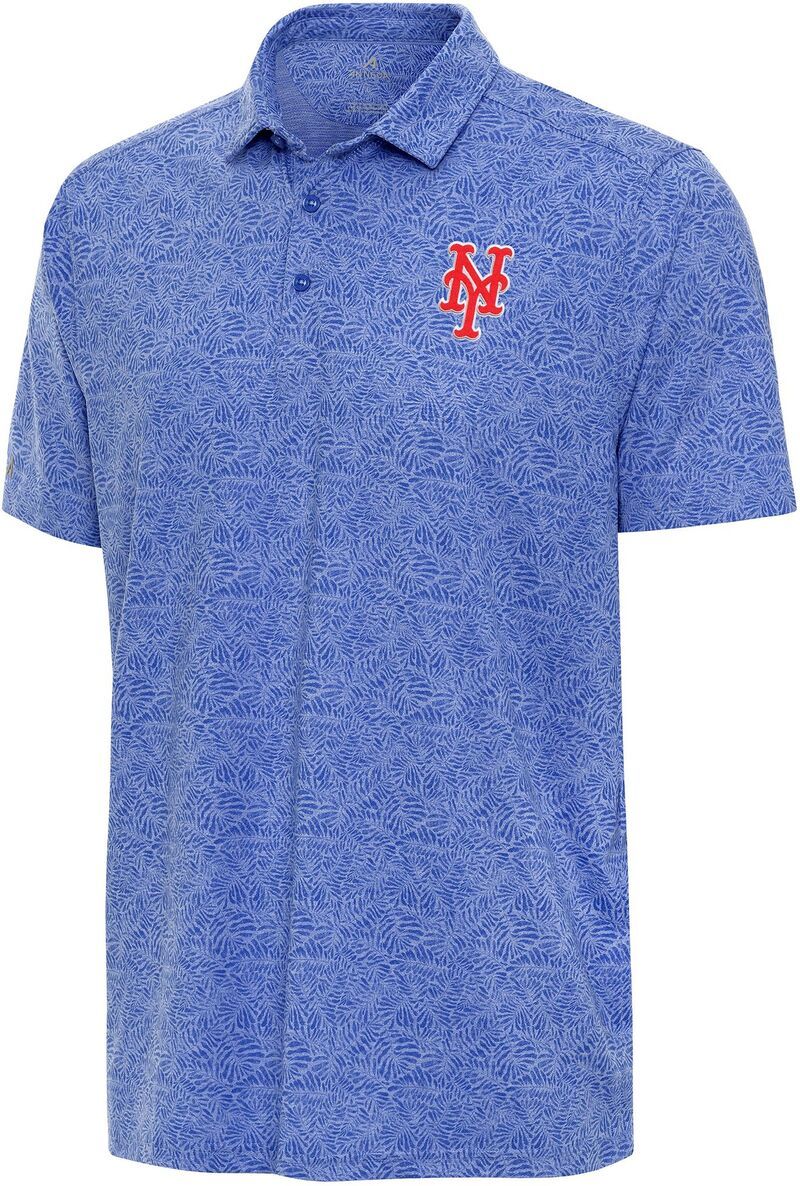 アンティグア メンズ トップス ポロシャツ Antigua Mens New York Mets Royal Tentril Polo NoColor